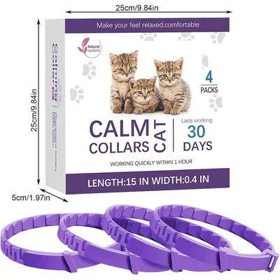 MCBOSON 4x Beruhigungshalsband für Haustiere MCBOSON 4x Beruhigungshalsband für Haustiere