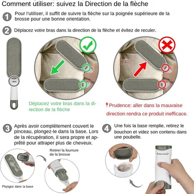 MCBOSON Brosse dépilatoire domestique