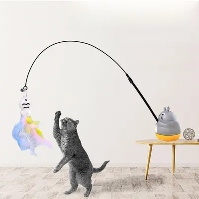 CoolPetGear Bâton de pêche au chaton pour chat