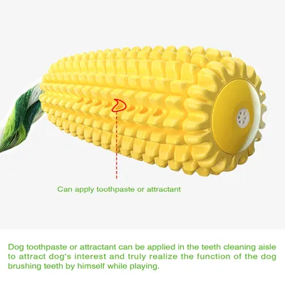 Jouets de mâche pour chien En forme de maïs