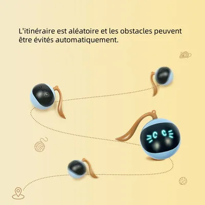 DtopbuyAge Balle roulante électrique pour chats