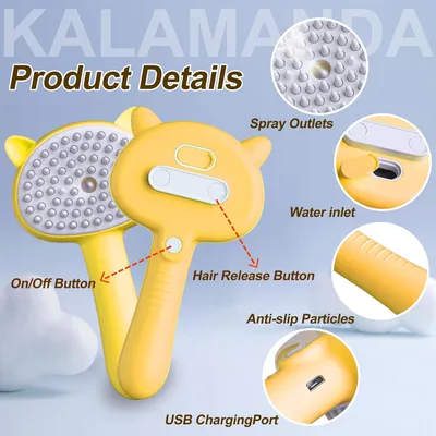 Brosse vapeur pour chat contre la mue CoolPetGear