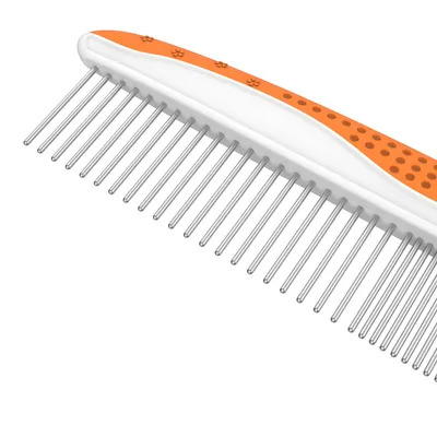 Peigne pour chien et chat - Dents en acier inoxydable