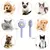 Brosse pour animaux de compagnie Bouton de nettoyage