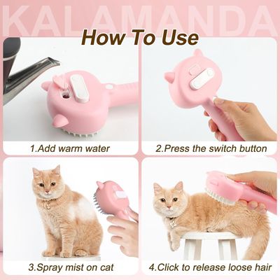 Brosse vapeur pour chat contre la mue CoolPetGear