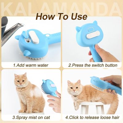 Brosse vapeur pour chat contre la mue CoolPetGear