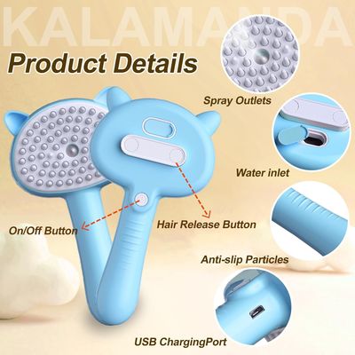 Brosse vapeur pour chat contre la mue CoolPetGear