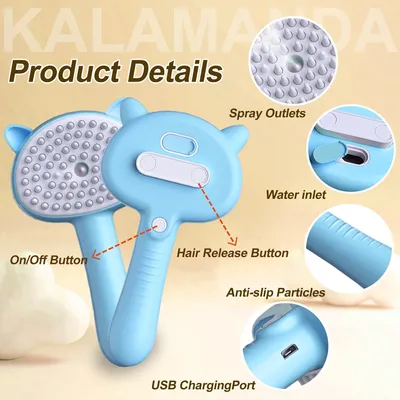 Brosse vapeur pour chat contre la mue CoolPetGear