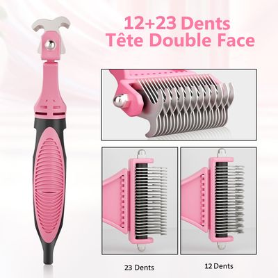 Brosse de toilettage pour chien & Peigne à démêler pour chat