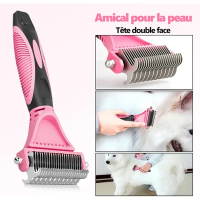 Brosse de toilettage pour chien & Peigne à démêler pour chat