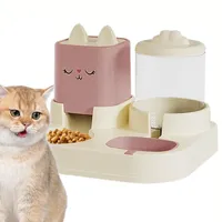 Ensemble distributeur d'eau et de nourriture pour chat et chien
