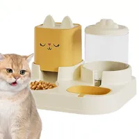 Ensemble distributeur d'eau et de nourriture pour chat et chien