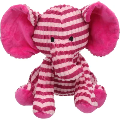 Jouet Azor Éléphant Rose H 28 cm pour chien