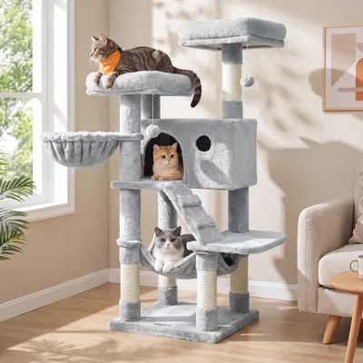 Feandrea Arbre à Chat 135 cm, Grand et Doux