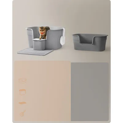 Feandrea Bac à Litière, Grand, pour Foyers Multi-Chats