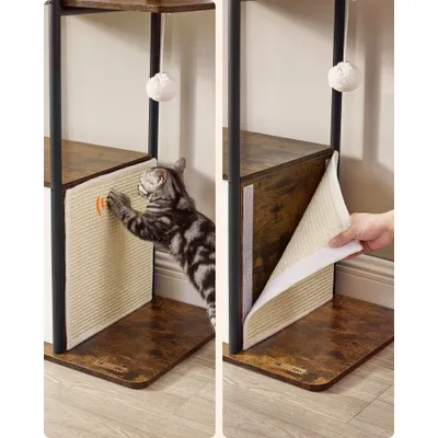 Feandrea Arbre à Chat, 153 cm, avec Griffoirs, Grandes Plateformes