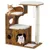 FEANDREA Arbre à Chat, Hauteur 86 cm, 3 Plate-Formes et 1 Niche FEANDREA Arbre à Chat, Hauteur 86 cm, 3 Plate-Formes et 1 Niche