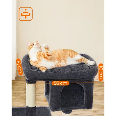 Feandrea Arbre à Chat, Tour de Jeux 84 cm, Maison pour Chats Jusqu’à 7 kg