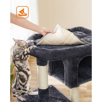 Feandrea Arbre à Chat, Tour de Jeux 84 cm, Maison pour Chats Jusqu’à 7 kg