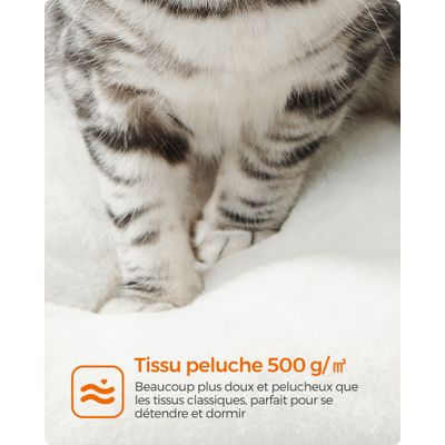 Feandrea Arbre à Chat, Tour de Jeux de 138 cm, Niche, Meuble pour Chat