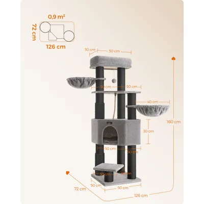 Feandrea Arbre à Chat Grand et Stable avec Tapis Chaud Feandrea Arbre à Chat Grand et Stable avec Tapis Chaud