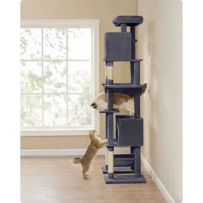 Feandrea Arbre à Chat 201 cm, Forme de Tour, Taille XXL