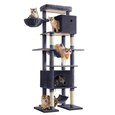 Feandrea Arbre à Chat 200 cm, Forme de Tour, Taille XXL