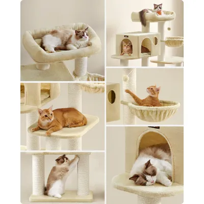 Feandrea Arbre à Chat, avec Plate-Forme d’Observation XXL