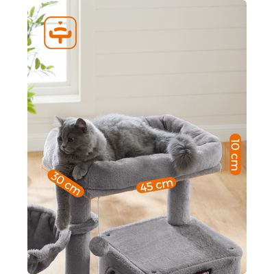 FEANDREA Arbre à Chat, Tour de Jeux, Grand Plate-Forme