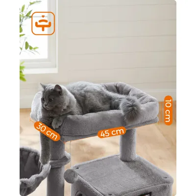 FEANDREA Arbre à Chat, Tour de Jeux, Grand Plate-Forme FEANDREA Arbre à Chat, Tour de Jeux, Grand Plate-Forme