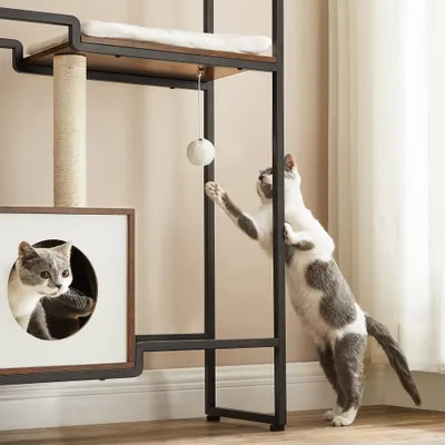 Feandrea Arbre à Chat, Maison, Niche, Gain de Place