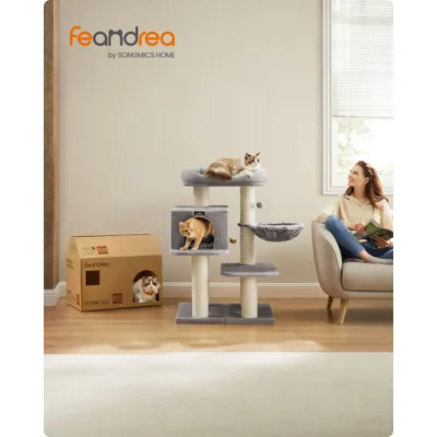 Feandrea Arbre à Chat, avec Plate-Forme d’Observation XXL Feandrea Arbre à Chat, avec Plate-Forme d’Observation XXL