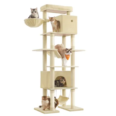 Feandrea Arbre à Chat 200 cm, Forme de Tour, Taille XXL