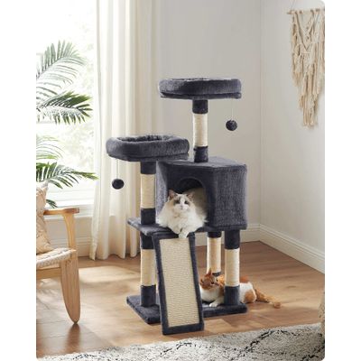 FEANDREA Arbre à Chat, Tour poteaux à gratter 115 cm