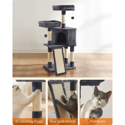 FEANDREA Arbre à Chat, Tour poteaux à gratter 115 cm