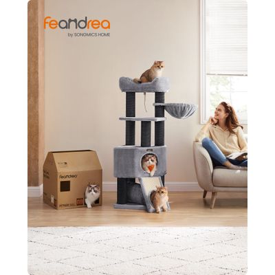 FEANDREA Grand Arbre à Chat, Tour de Jeux Taille M