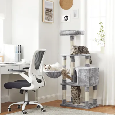 Feandrea Arbre à Chat Hauteur 138 cm, Tour de Jeux pour Chats
