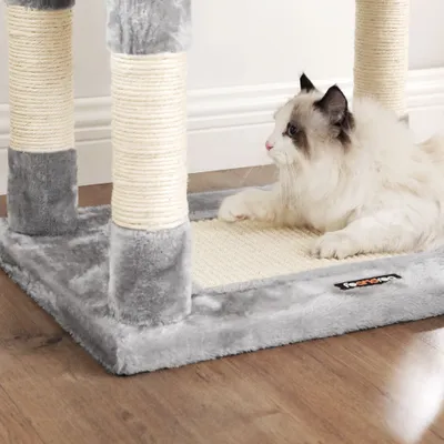 Feandrea Arbre à Chat Hauteur 138 cm, Tour de Jeux pour Chats