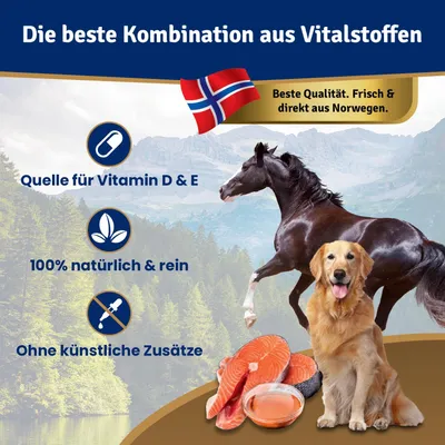 Veddelholzer Huile de Saumon pour Chiens 1 Litre Veddelholzer Huile de Saumon pour Chiens 1 Litre