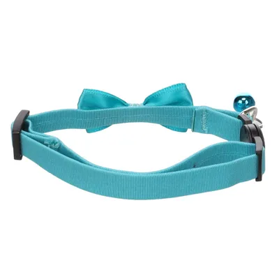 Collier avec nœud Castor Turquoise 20 – 35 cm pour chat