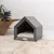 Pethome niche pour chien gris clair avec gris Pethome niche pour chien gris clair avec gris