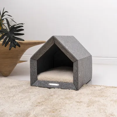Pethome niche pour chien gris clair avec gris Pethome niche pour chien gris clair avec gris