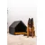 Pethome niche pour chien gris foncé avec jaune Pethome niche pour chien gris foncé avec jaune