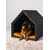 Pethome niche pour chien gris foncé avec jaune Pethome niche pour chien gris foncé avec jaune