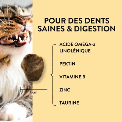 PUJA Vitality Teeth Friandises pour chats au poulet pour des dents saines