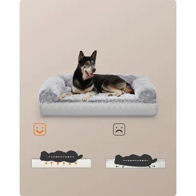 Feandrea FluffyHug Canapé pour Chiens Moyens, Housse Amovible Lavable Feandrea FluffyHug Canapé pour Chiens Moyens, Housse Amovible Lavable
