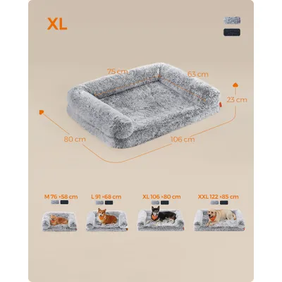 Feandrea FluffyHug Canapé pour Chiens Moyens, Housse Amovible Lavable Feandrea FluffyHug Canapé pour Chiens Moyens, Housse Amovible Lavable