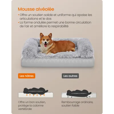 Feandrea FluffyHug Canapé pour Grands Chiens, Housse Amovible Lavable Feandrea FluffyHug Canapé pour Grands Chiens, Housse Amovible Lavable