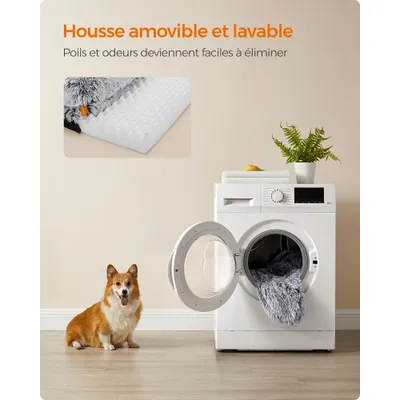 Feandrea FluffyHug Canapé pour Grands Chiens, Housse Amovible Lavable Feandrea FluffyHug Canapé pour Grands Chiens, Housse Amovible Lavable