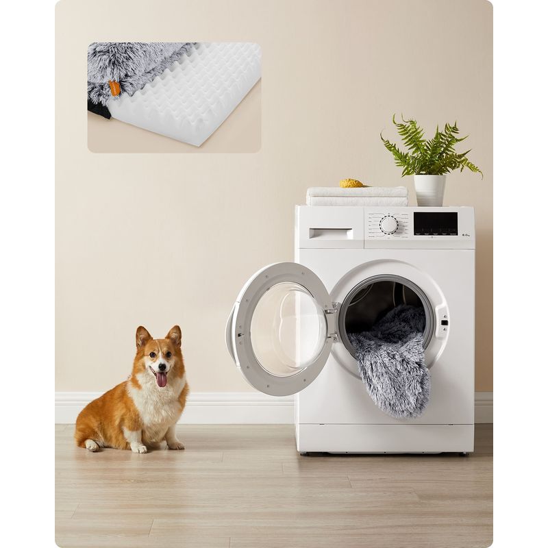 Feandrea FluffyHug Canapé pour Petits Chiens, Housse Amovible Lavable